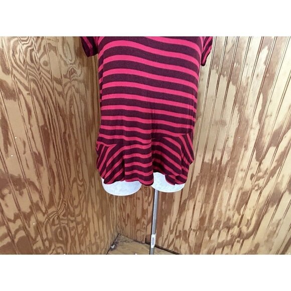 CAbi Jersey Crewneck Pullover T-shirt Top Sweet Talk Tee Red Striped Size S - Picture 3 of 9